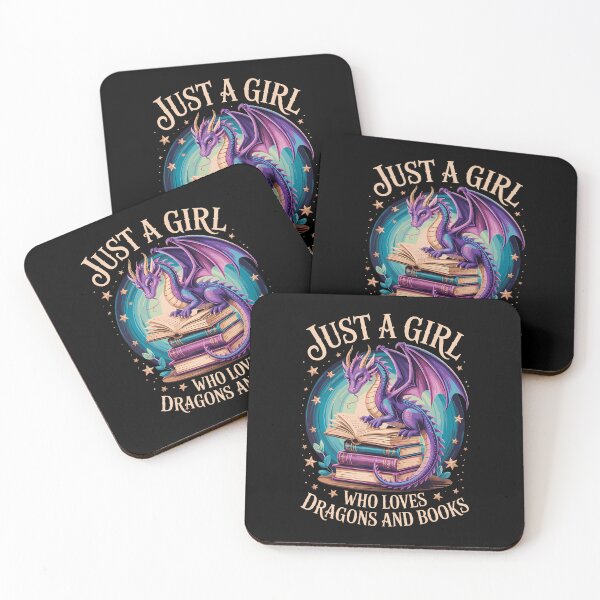 Item preview, Just A Girl Who Loves Dragons And Books designed and sold by OddityVault.