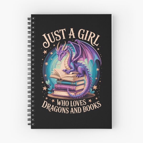 Item preview, Just A Girl Who Loves Dragons And Books designed and sold by OddityVault.