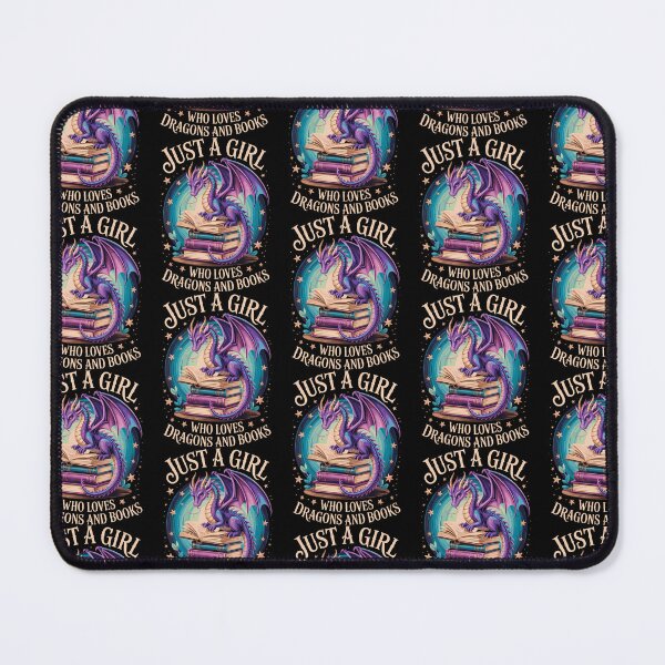 Item preview, Just A Girl Who Loves Dragons And Books designed and sold by OddityVault.