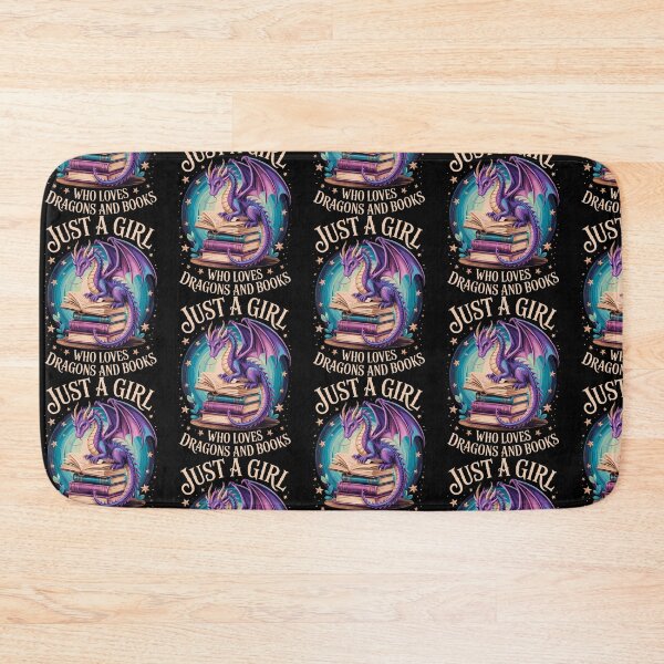 Item preview, Just A Girl Who Loves Dragons And Books designed and sold by OddityVault.