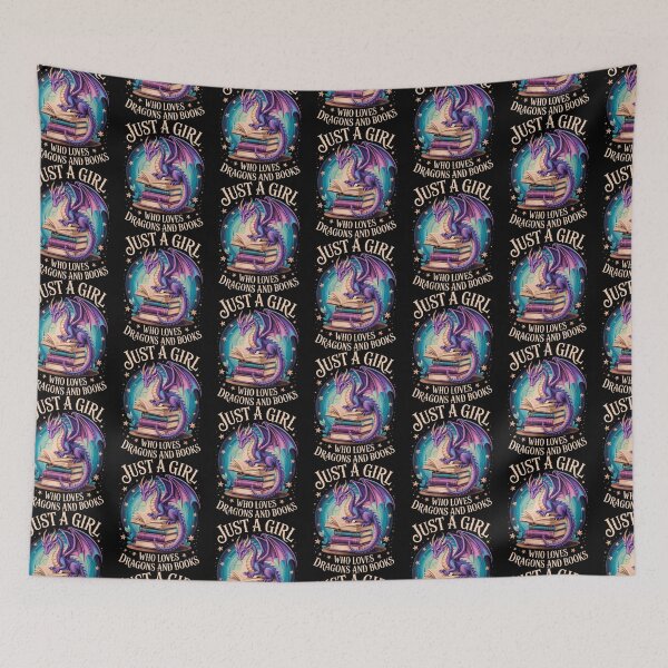 Item preview, Just A Girl Who Loves Dragons And Books designed and sold by OddityVault.