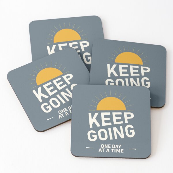 Item preview, Keep Going One Day at a Time Motivational Sunset Design designed and sold by Mdjahirulsk.