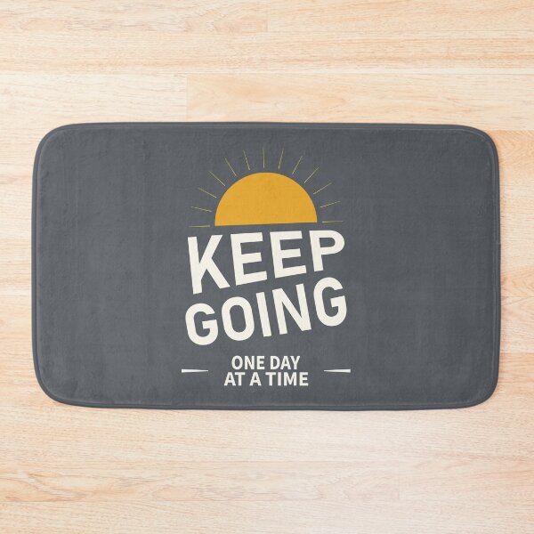 Item preview, Keep Going One Day at a Time Motivational Sunset Design designed and sold by Mdjahirulsk.