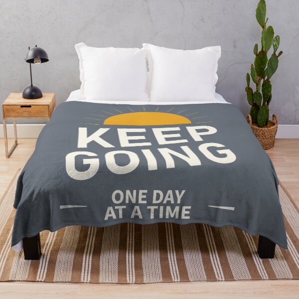 Item preview, Keep Going One Day at a Time Motivational Sunset Design designed and sold by Mdjahirulsk.