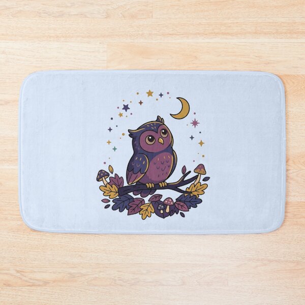 Item preview, Stargazing Owl Moon Celestial Forest Night designed and sold by Fine-Arts-Lab.