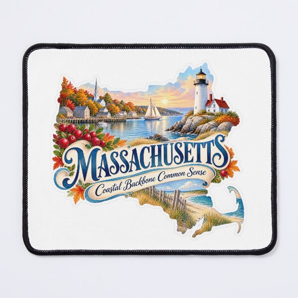 Item preview, Massachusetts Coastal Backbone Common Sense designed and sold by Whimspired By Paxx.