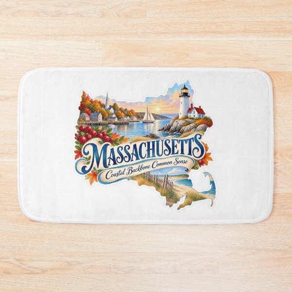 Item preview, Massachusetts Coastal Backbone Common Sense designed and sold by Whimspired By Paxx.