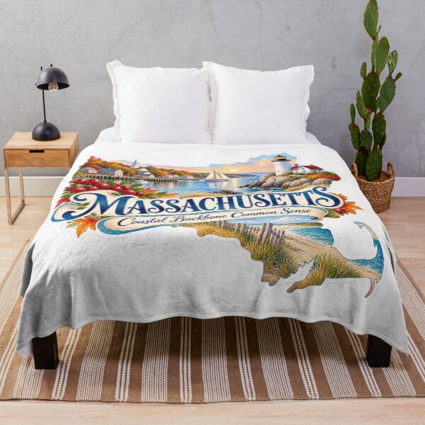 Item preview, Massachusetts Coastal Backbone Common Sense designed and sold by Whimspired By Paxx.