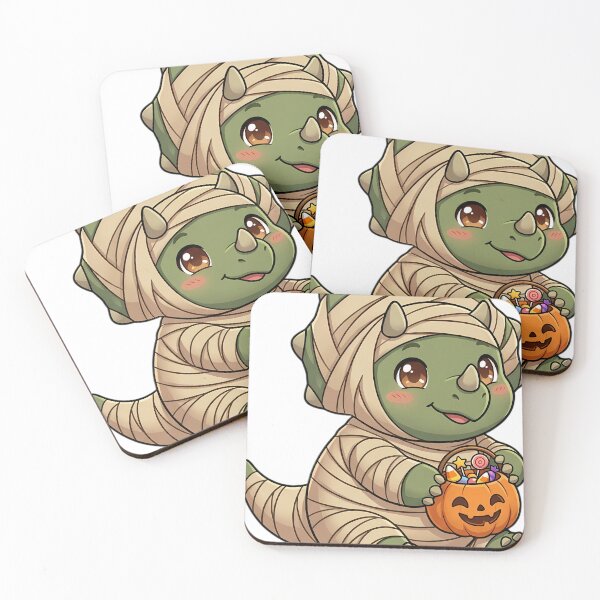 Item preview, Cute Chibi Triceratops Mummy Costume Trick-or-Treat designed and sold by pumsquare.