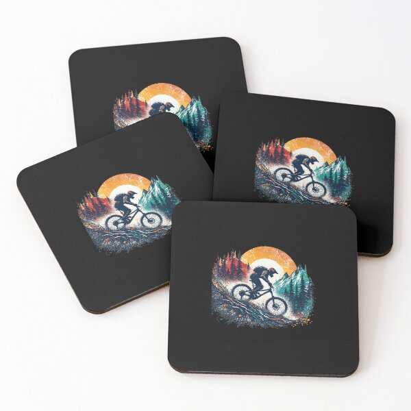 Item preview, Retro Mountain Bike Sunset Splatter Graphic designed and sold by JaliTSuutari.