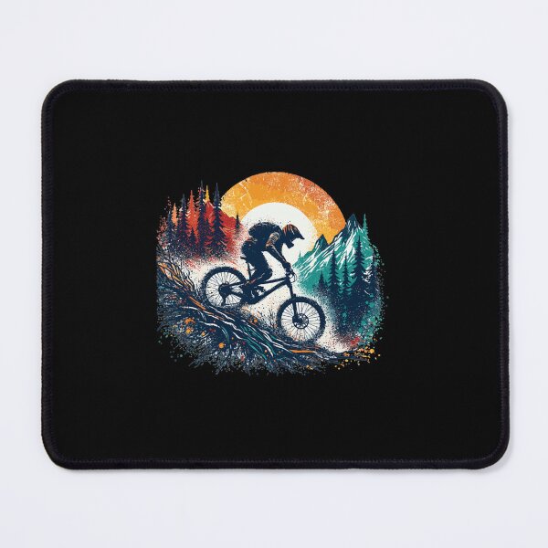 Item preview, Retro Mountain Bike Sunset Splatter Graphic designed and sold by JaliTSuutari.