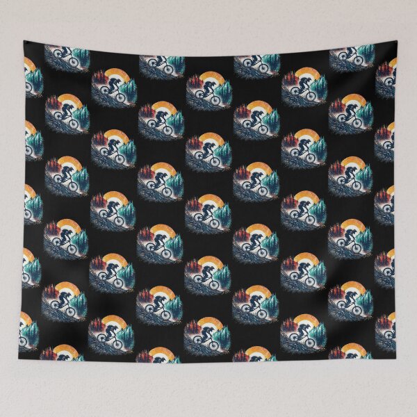 Item preview, Retro Mountain Bike Sunset Splatter Graphic designed and sold by JaliTSuutari.