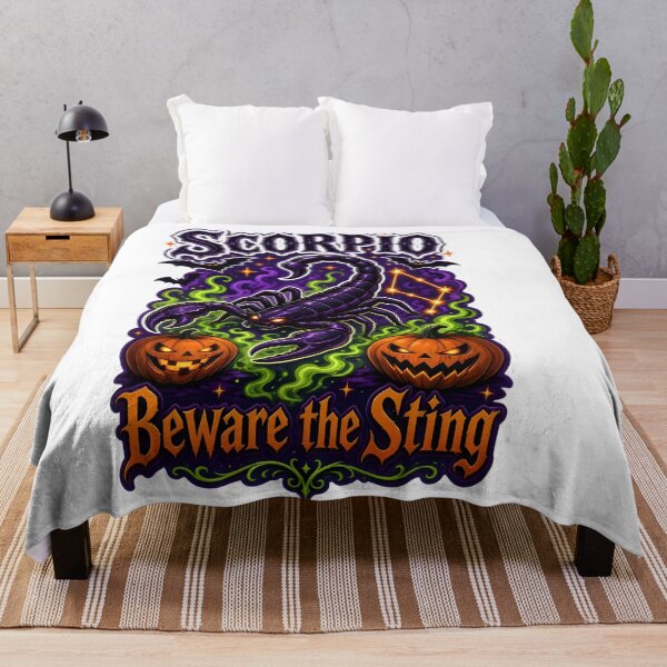 Item preview, Scorpio Halloween Beware The Sting designed and sold by Zodiac Celestial Art.
