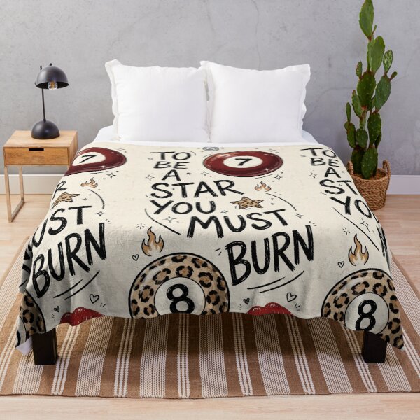 Item preview, To Be A Star You Must Burn - 8 Ball Leopard Motivational Art designed and sold by Ladybug223.