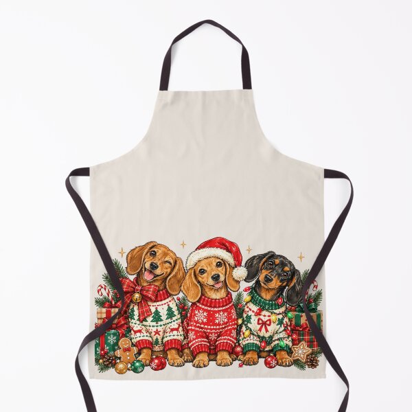 Item preview, Christmas Dachshund, Retro Holiday Wiener Dog, Festive Doxie, Cute Dog Lover, Vintage Xmas designed and sold by Quiajia.