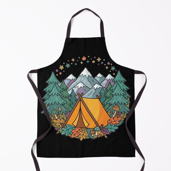Item preview, Cozy Mountain Camping Tent Forest Adventure designed and sold by Fine-Arts-Lab.