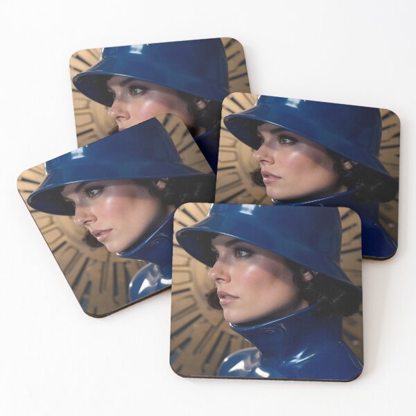 Item preview, Royal Blue Latex Cloche – Art Deco Gold Sunburst designed and sold by Magic-Reality.