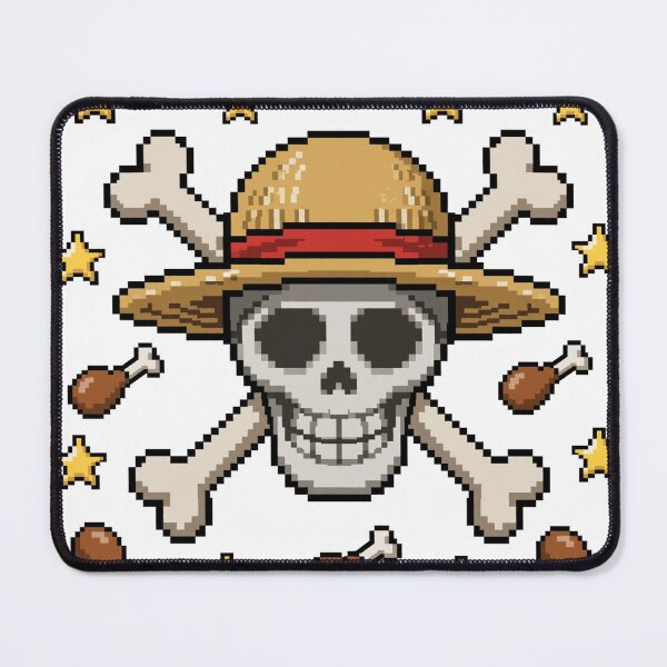 Item preview, Straw Hat Jolly Roger Pixel Art designed and sold by Dlvznbm.