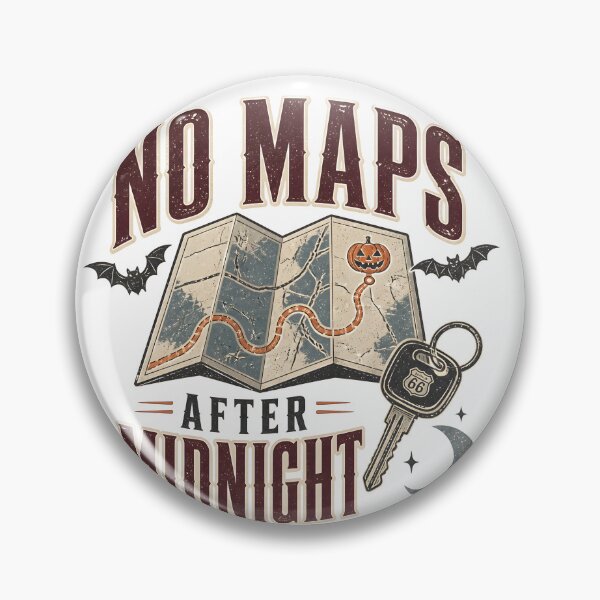 Item preview, No Maps After Midnight Spooky Night Road Trip Gift designed and sold by LiviuGligoros.