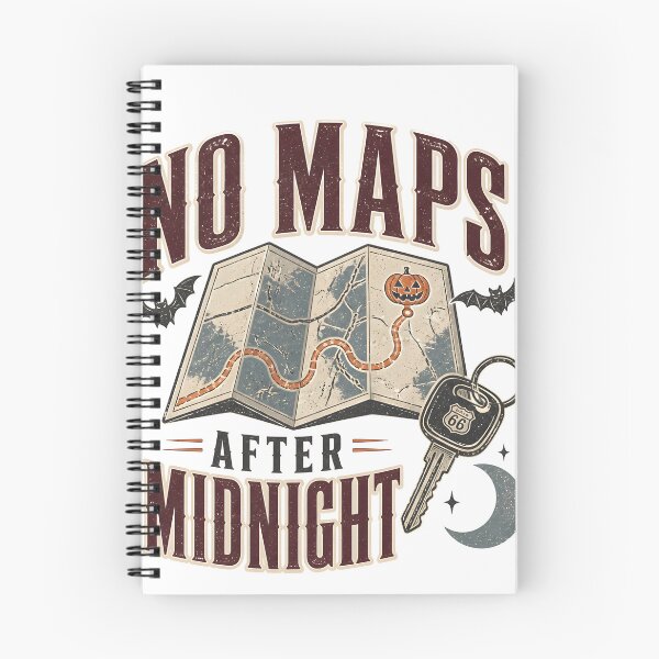 Item preview, No Maps After Midnight Spooky Night Road Trip Gift designed and sold by LiviuGligoros.