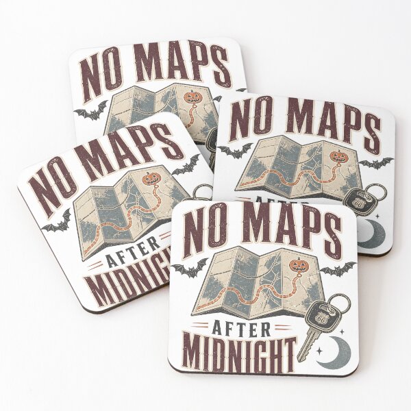 Item preview, No Maps After Midnight Spooky Night Road Trip Gift designed and sold by LiviuGligoros.