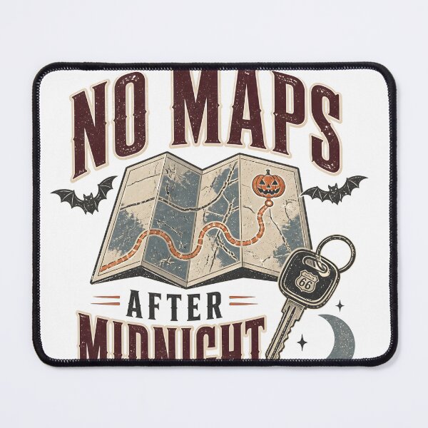 Item preview, No Maps After Midnight Spooky Night Road Trip Gift designed and sold by LiviuGligoros.