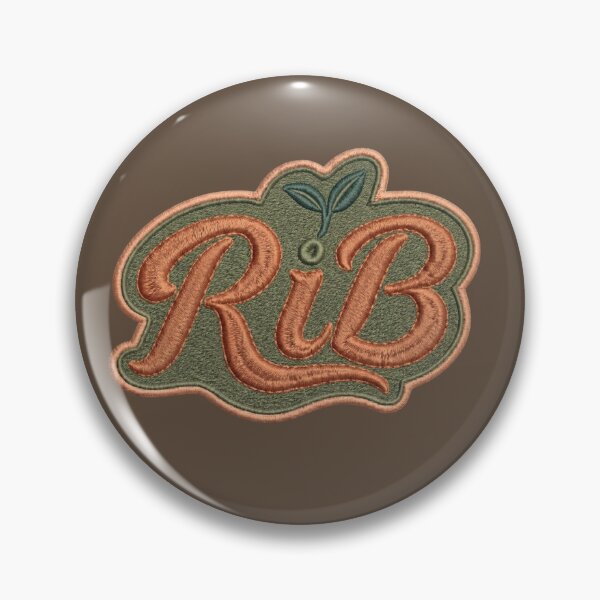 Item preview, Vintage Terracotta Script Patch Minimal Emblem designed and sold by Rib-Brand.
