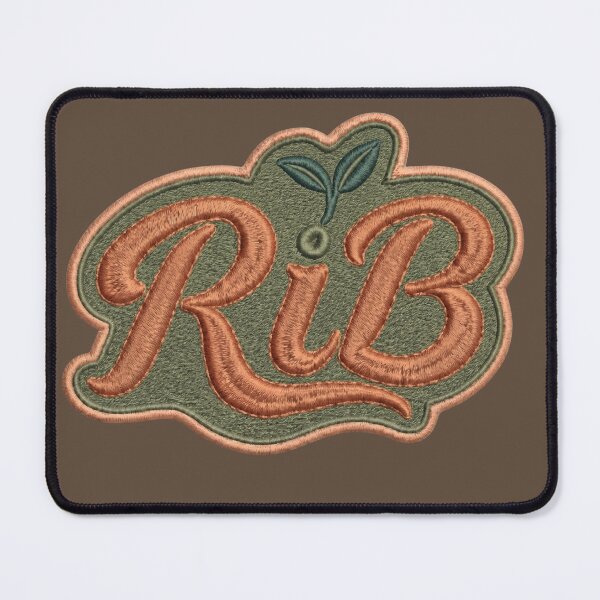 Item preview, Vintage Terracotta Script Patch Minimal Emblem designed and sold by Rib-Brand.