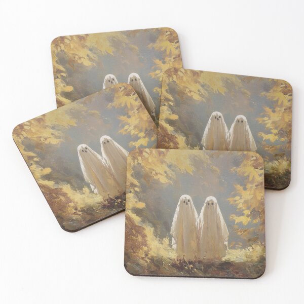 Item preview, Golden Autumn Forest Ghosts Oil Painting designed and sold by NatureSight.