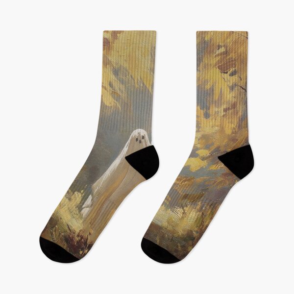 Item preview, Golden Autumn Forest Ghosts Oil Painting designed and sold by NatureSight.