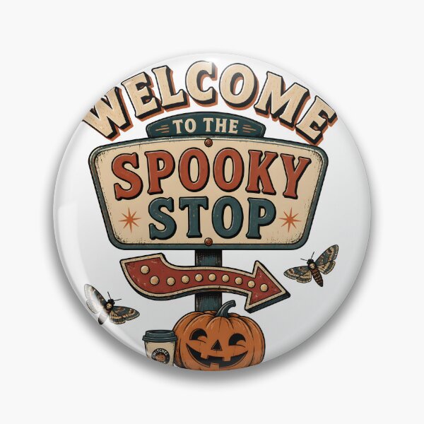 Item preview, Welcome Spooky Stop Haunted Roadside Diner Gift designed and sold by LiviuGligoros.