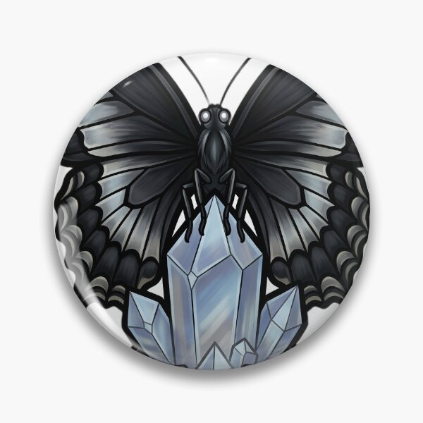 Item preview, Gothic Black Swallowtail Moonstone Crystal designed and sold by IllumeInk.