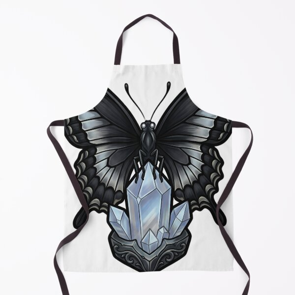 Item preview, Gothic Black Swallowtail Moonstone Crystal designed and sold by IllumeInk.