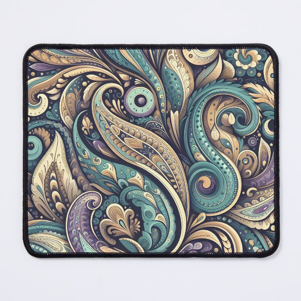 Item preview, Soft Teal Beige Paisley – Vintage Ornamental Boho Pattern designed and sold by Apex Designs.