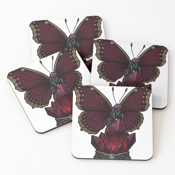 Item preview, Gothic Mourning Cloak Garnet Crystal designed and sold by IllumeInk.