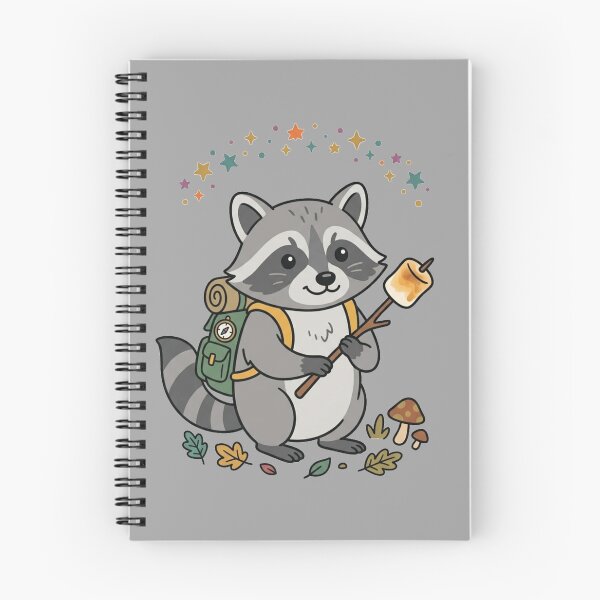Item preview, Cute Raccoon Camper Marshmallow Forest Adventure designed and sold by Fine-Arts-Lab.
