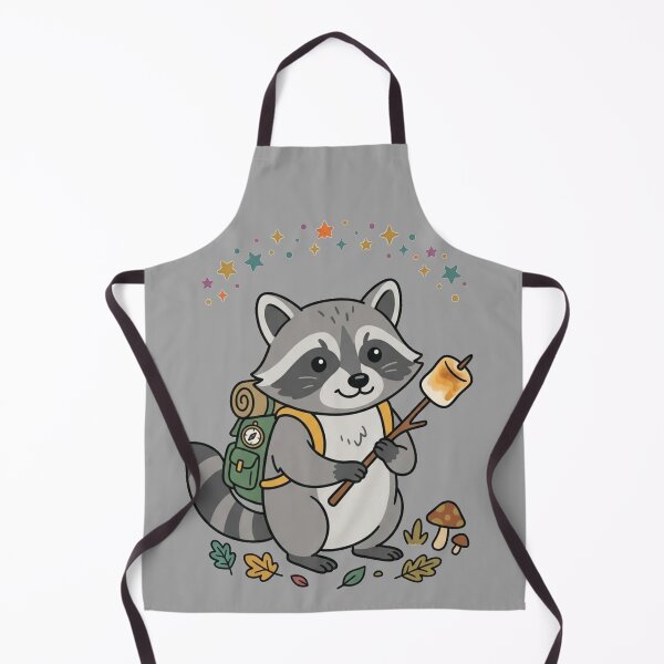Item preview, Cute Raccoon Camper Marshmallow Forest Adventure designed and sold by Fine-Arts-Lab.