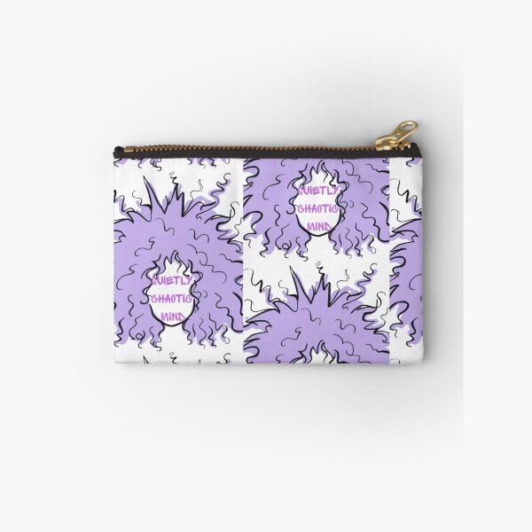 Item preview, Quietly Chaotic Mind - Introvert Overthinking Lavender Hair Art designed and sold by Farahsalama.