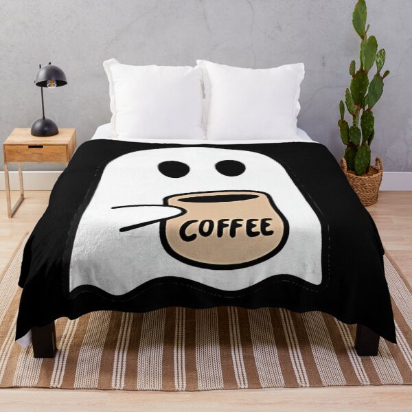 Item preview, Funny Ghost Drinking Coffee Halloween designed and sold by cruddenstroud23.