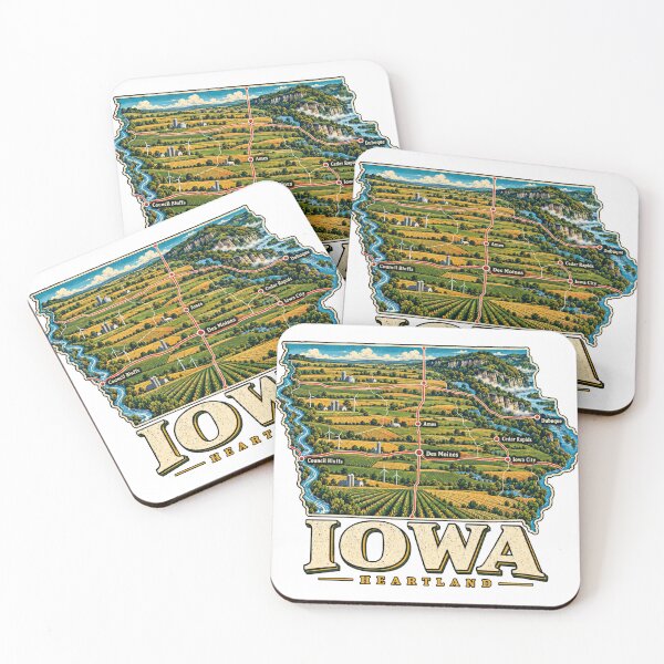 Item preview, Vintage Iowa Travel Souvenir Landmark Gift designed and sold by MichaeIRellov.