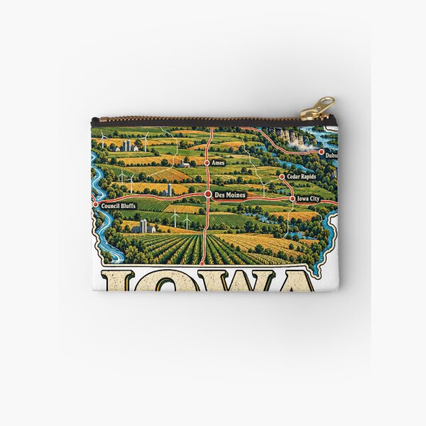 Item preview, Vintage Iowa Travel Souvenir Landmark Gift designed and sold by MichaeIRellov.