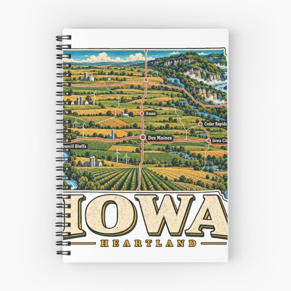 Item preview, Vintage Iowa Travel Souvenir Landmark Gift designed and sold by MichaeIRellov.