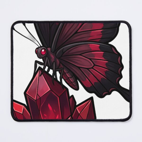 Item preview, Gothic Crimson Rose Butterfly Ruby Crystal designed and sold by IllumeInk.