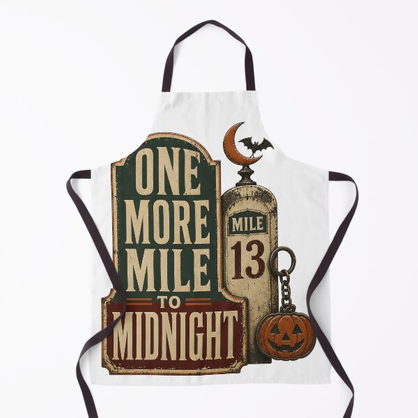 Item preview, One More Mile To Midnight Spooky Road Trip Sign designed and sold by LiviuGligoros.