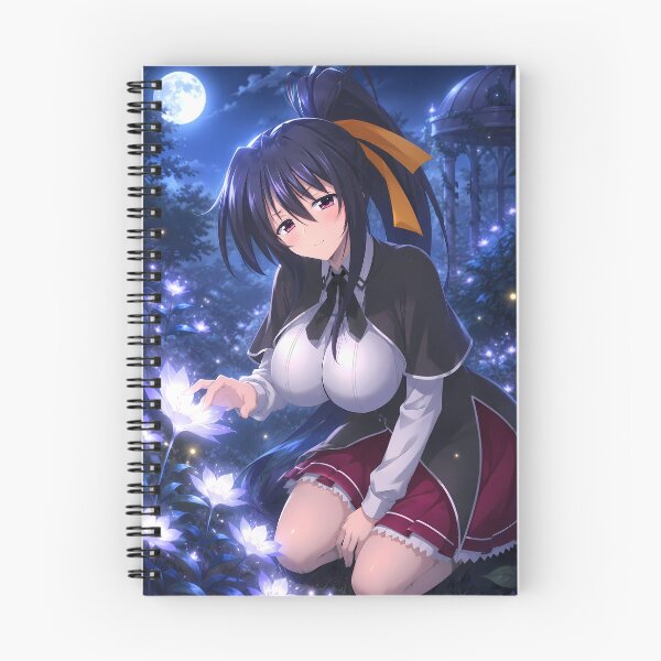 Item preview, Akeno Himejima High School DxD Moonlit Flower Garden designed and sold by SolenneAzur.