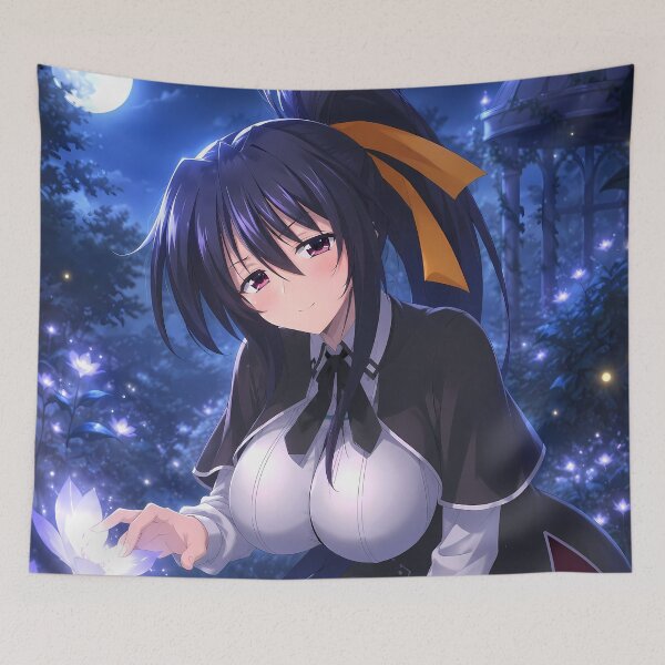 Item preview, Akeno Himejima High School DxD Moonlit Flower Garden designed and sold by SolenneAzur.