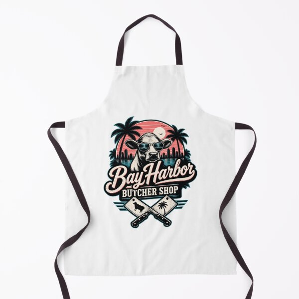 Item preview, Bay Harbor Butcher Shop Vintage Style White Design designed and sold by Pokenus.