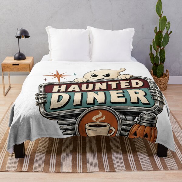 Item preview, Haunted Diner Spooky Roadside Restaurant Ghost designed and sold by LiviuGligoros.