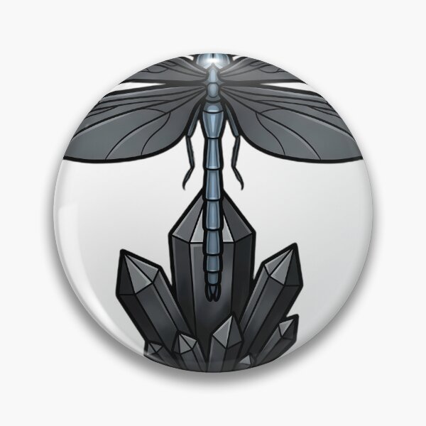 Item preview, Gothic Dragonfly Noir Black Pearl Crystal designed and sold by IllumeInk.