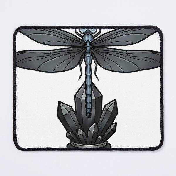 Item preview, Gothic Dragonfly Noir Black Pearl Crystal designed and sold by IllumeInk.